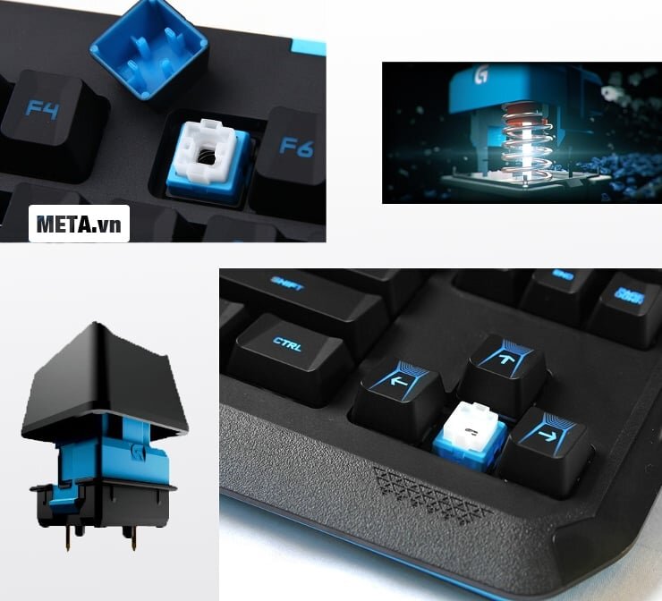 Bàn phím cơ Logitech G310 có độ bền và tuổi thọ phím bấm cực cao.