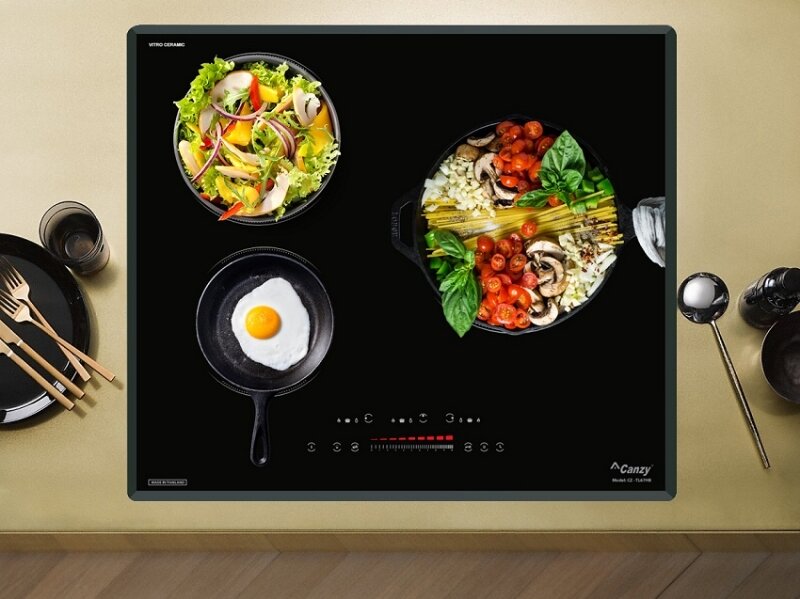 Bếp từ hồng ngoại âm 3 vùng nấu Canzy CZ-TL67HB
