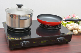 Bếp gas đôi Rinnai RV-6Slim(GL-F)