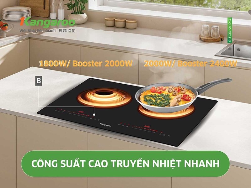 Bếp từ đôi Kangaroo KGIC44D1T