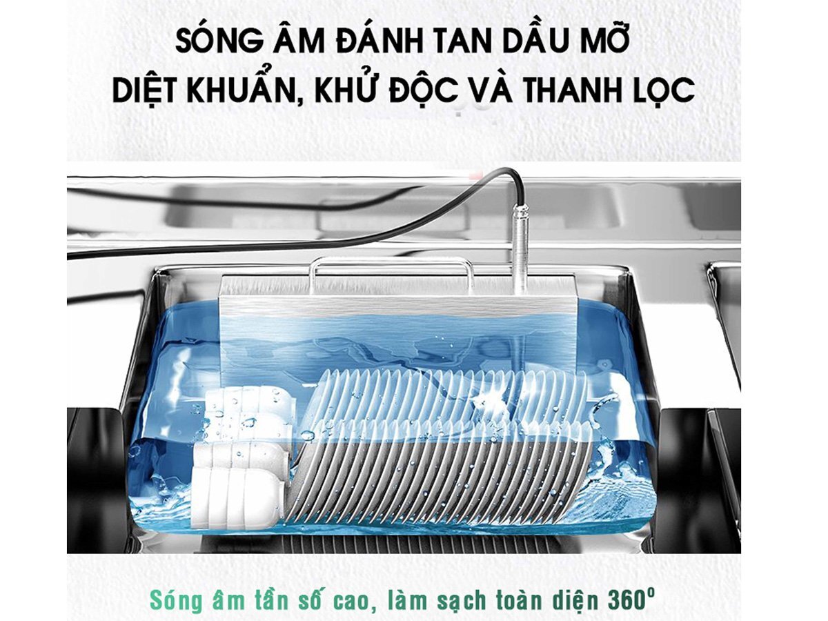 Công nghệ sóng êm giúp diệt khuẩn, đánh bay mọi vết bẩn nhanh chóng