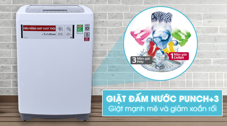 Máy giặt LG Inverter 8.5 kg T2385VSPW Máy giặt LG Inverter 8.5 kg T2385VSPW