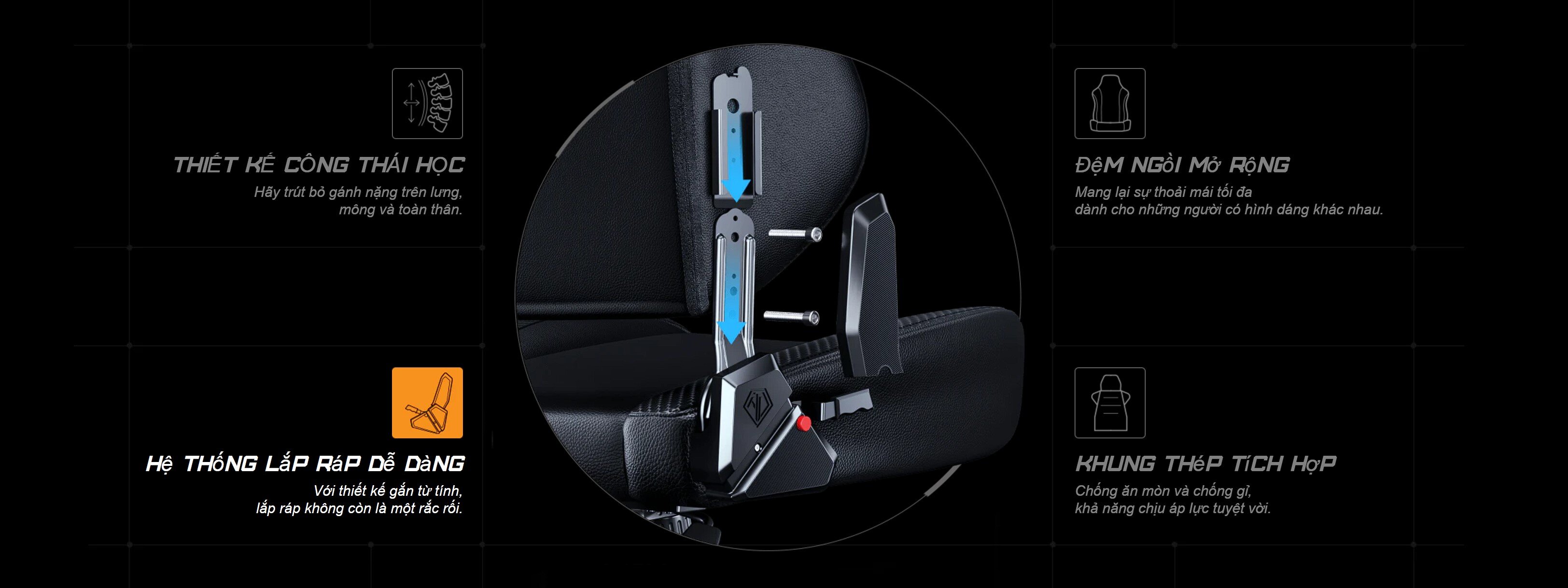 Ghế game Andaseat Phantom 3 Series Premium