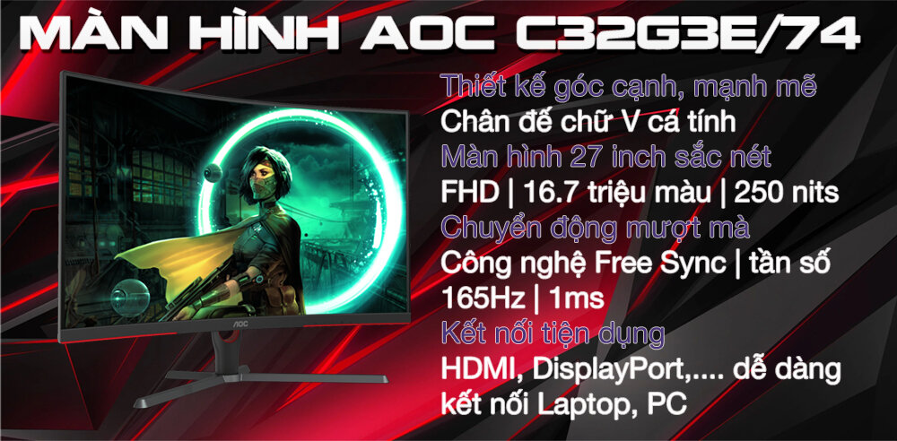 Màn hình game AOC C32G3E/74 1