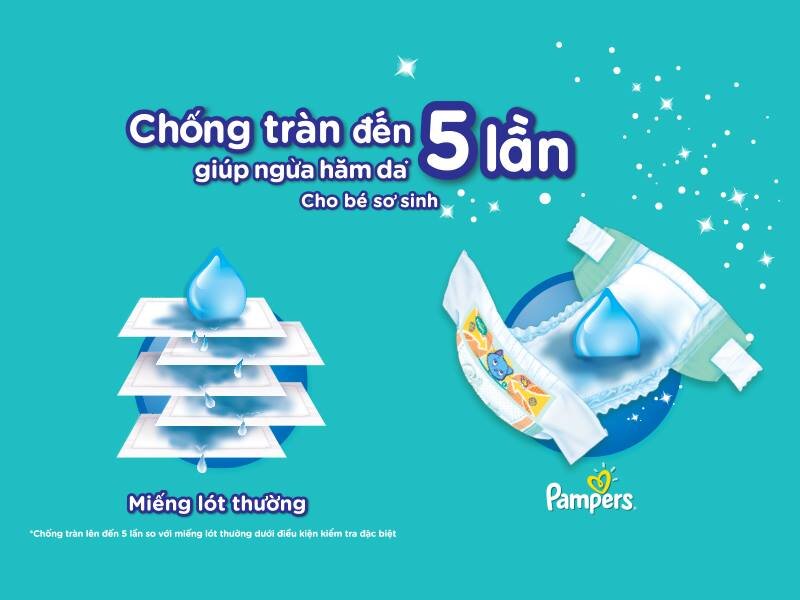  Bỉm - Tã dán Pampers size L - 32 miếng (cho bé 9-14kg)