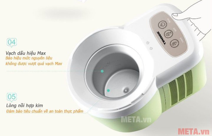 Máy làm kem tươi Tiross TS-9090 Máy làm kem tươi Tiross TS-9090