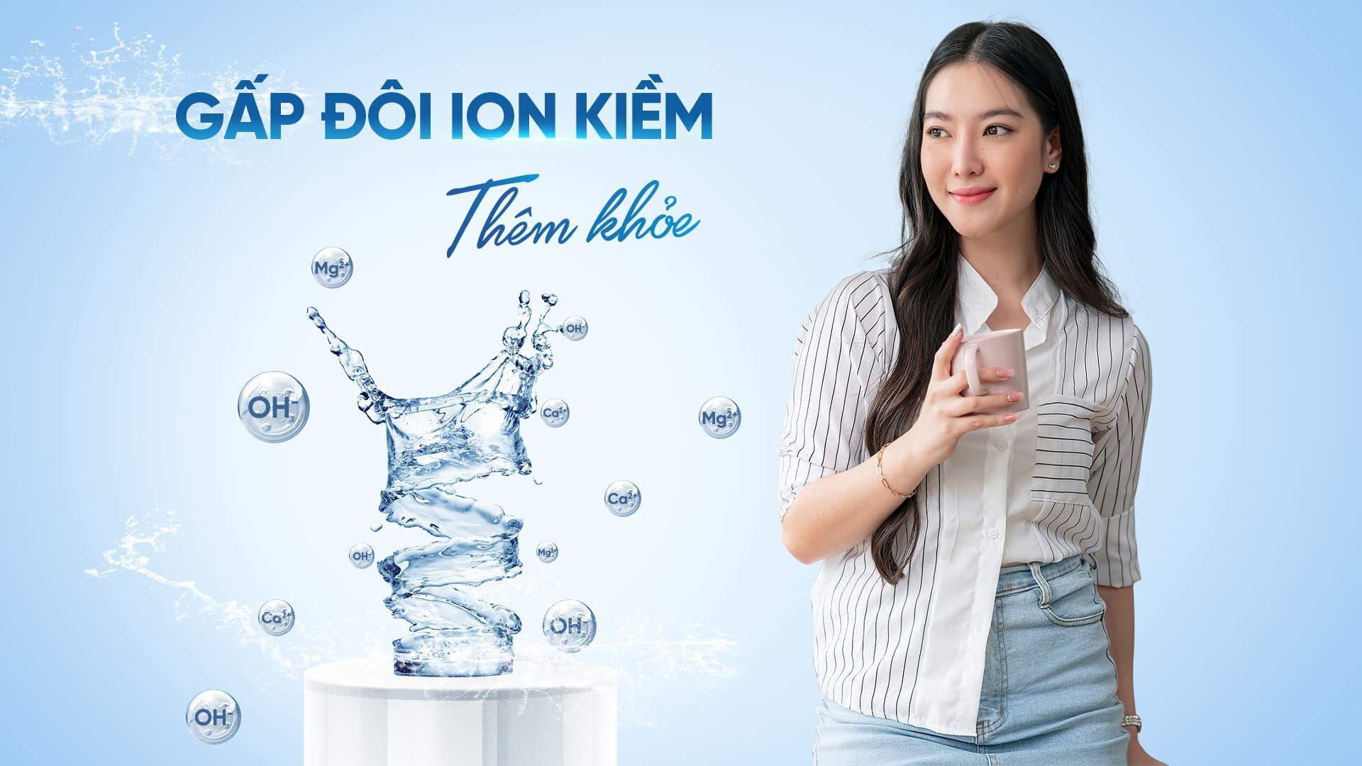 Máy lọc nước RO Karofi bổ sung gấp đôi ion kiềm Máy lọc nước RO Karofi