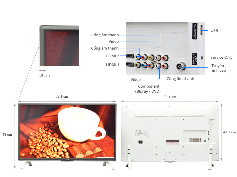 Tivi LED LG 32LB552A 32 inch