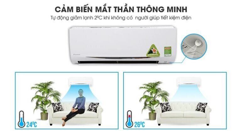 Điều hòa Daikin 9000 BTU 1 chiều inverter FTKC25