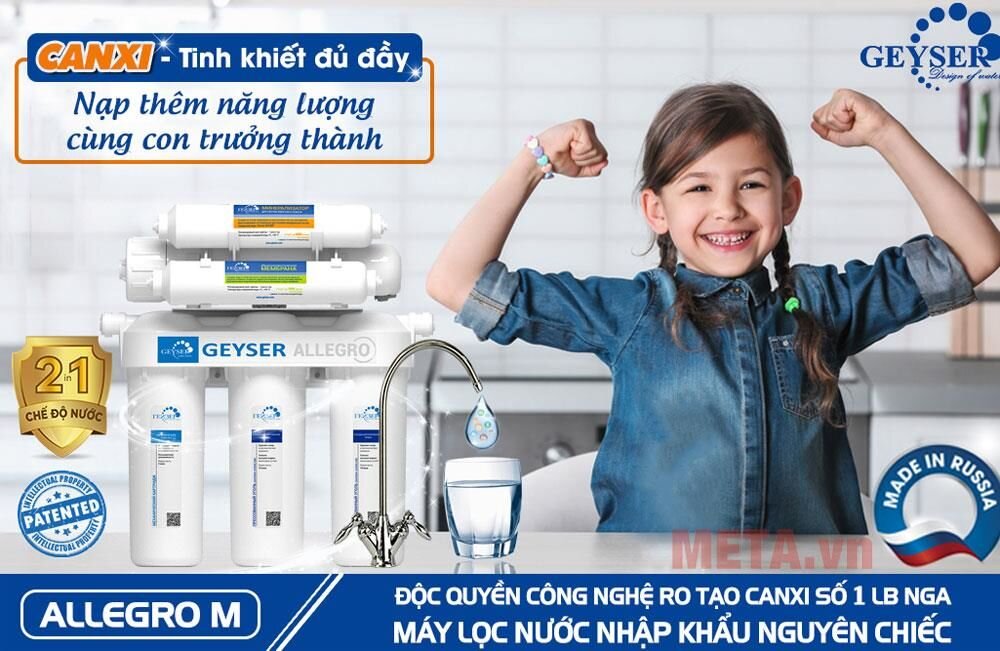 Máy lọc nước RO Geyser Allegro M (cho 2 nguồn nước ra)