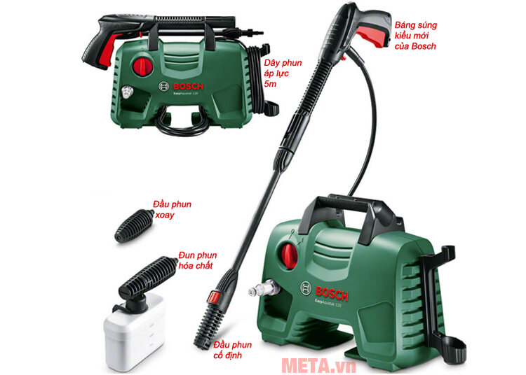 Máy phun xịt rửa áp lực cao Bosch Easy AQT 120