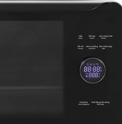 Bảng điều khiển của lò nướng hấp Toshiba MS3-STQ20SE(BK)