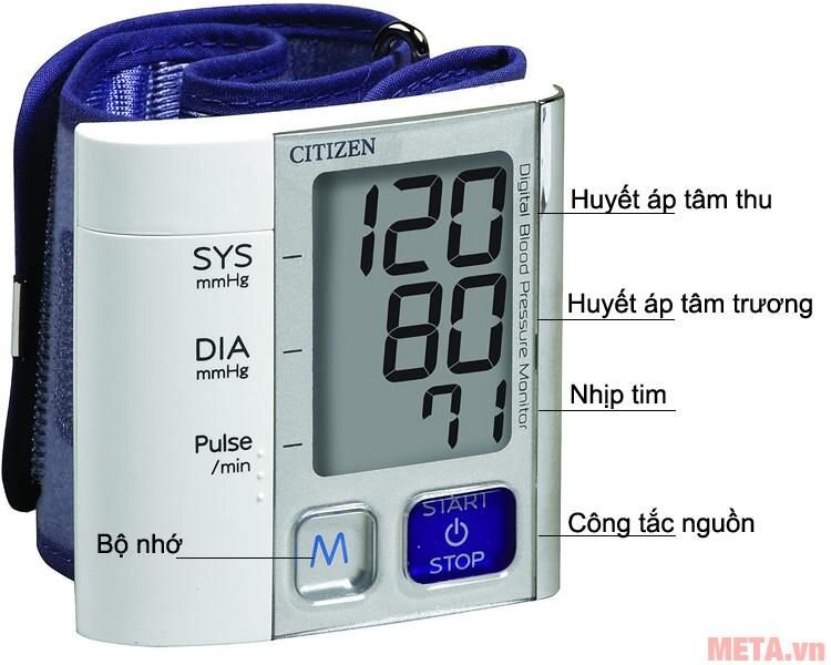 Máy đo huyết áp điện tử cổ tay CH-657