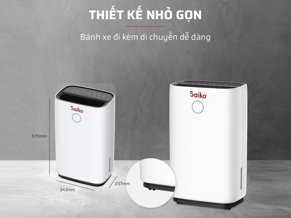 Máy hút ẩm gia đình Saiko HDF-16