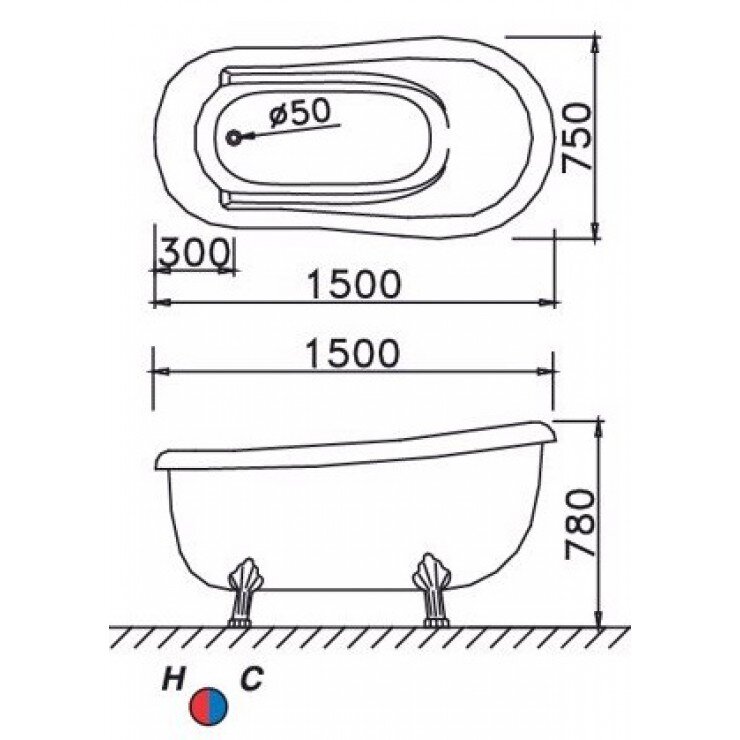 Bồn Tắm Caesar KT1150