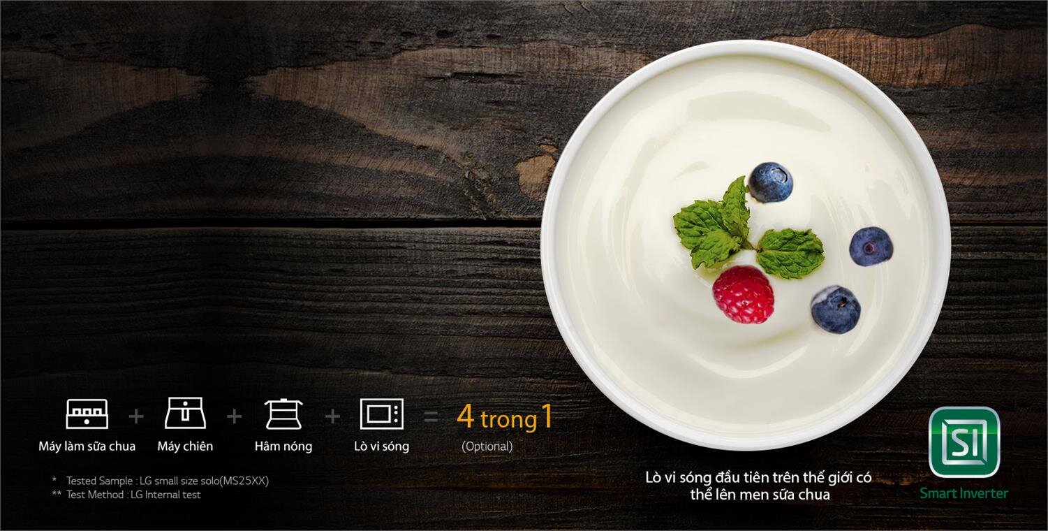 Lò vi sóng điện tử 25L inverter LG MS2595CIS