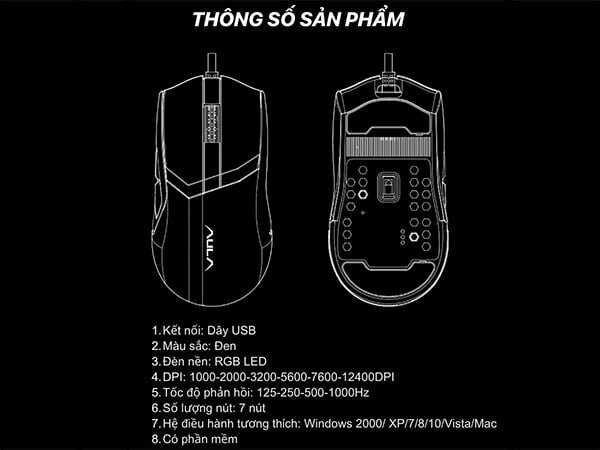 Chuột gaming Aula F813