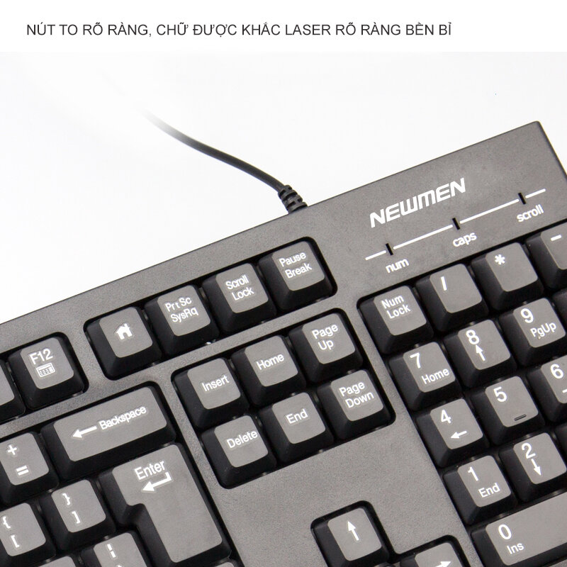Bộ bàn phím chuột có dây Newmen T007 5