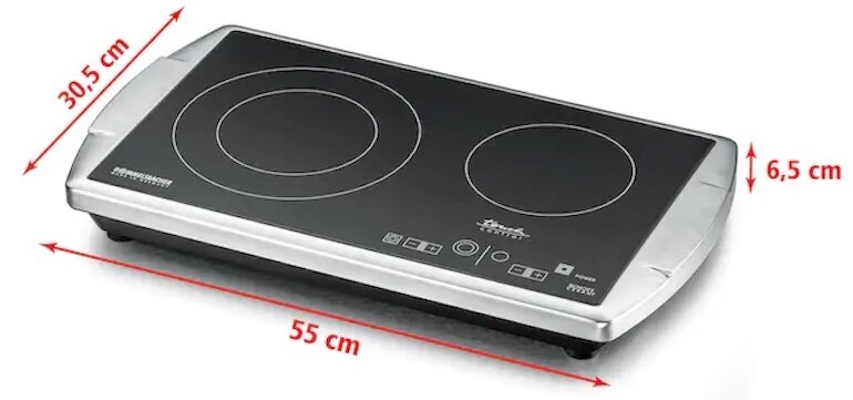 Bếp từ âm 2 vùng nấu Rommelsbacher CT-3403/TC