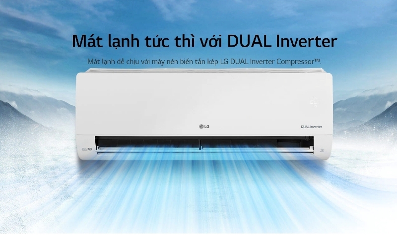 Điều hòa LG Inverter 12000 BTU 1 chiều V13WIN1 gas R-32 3 Điều hòa LG Inverter 12000 BTU 1 chiều V13WIN1 làm lạnh