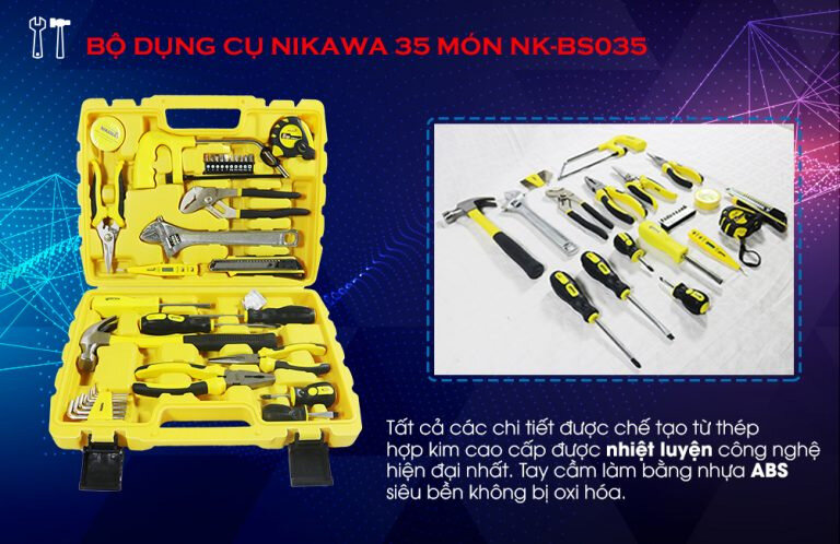 Bộ dụng cụ 35 chi tiết Nikawa NK-BS035