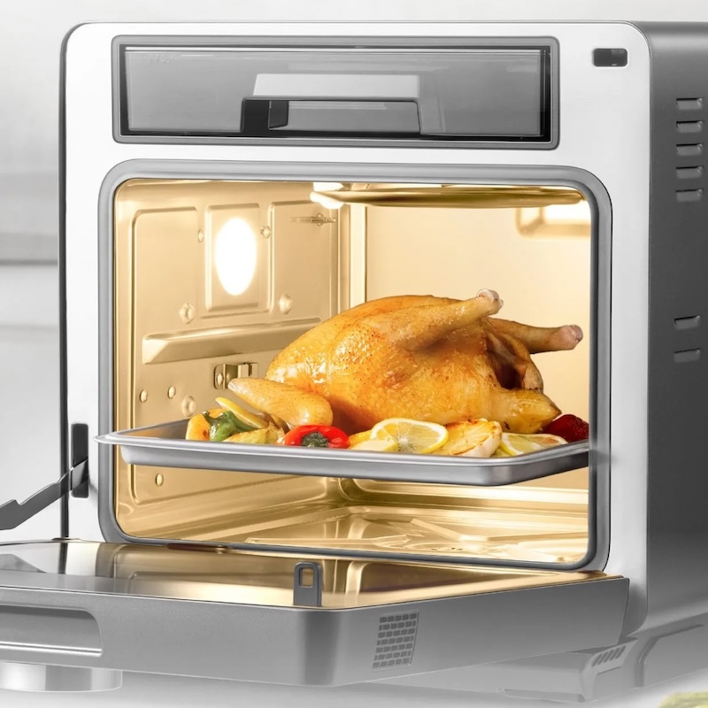 Nồi chiên hơi nước 16 lít Olivo SF16 Pro đi kèm với một vỉ tách dầu,
