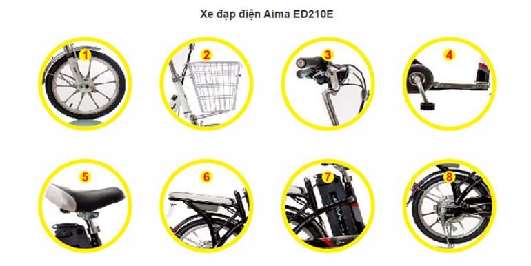Xe đạp điện Aima ED210E