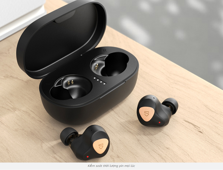 Tai nghe không dây Bluetooth True Wireless Soundpeats Truengine 3 SE || Thời lượng pin dài