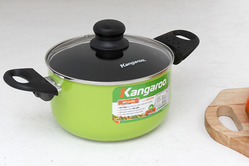 Nồi nhôm đáy từ chống dính 18 cm Kangaroo KG935S Nồi nhôm đáy từ chống dính 18 cm Kangaroo KG935S