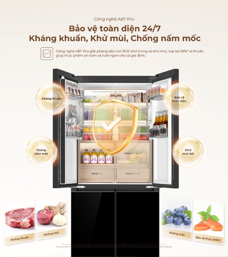 Tủ lạnh Aqua Inverter 508 lít AQR-MA580XA(GB)U1