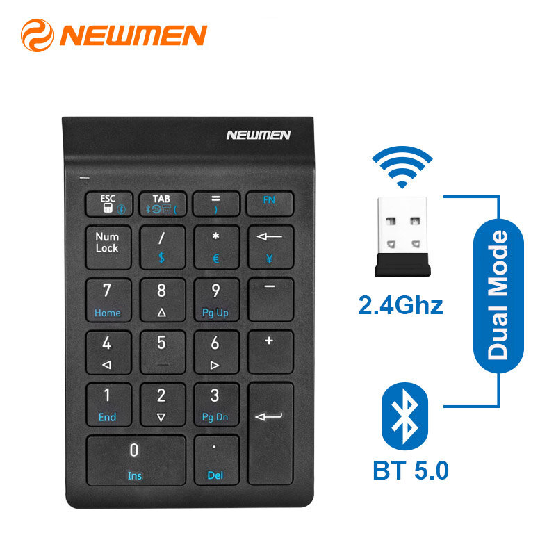 Bàn phím số Numpad không dây Newmen TK-029s
