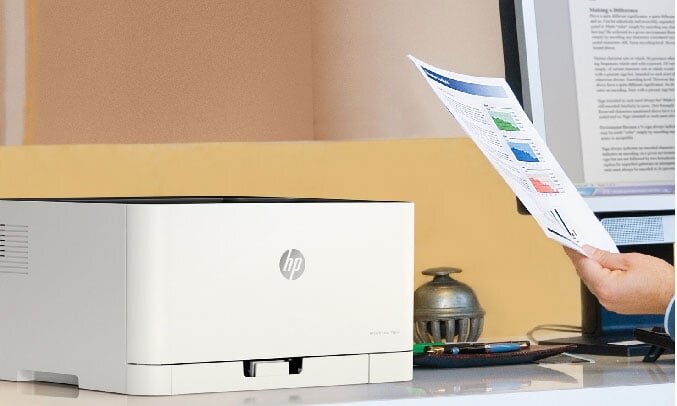 máy in HP color laser 150NW còn được hỗ trợ khả năng in màu