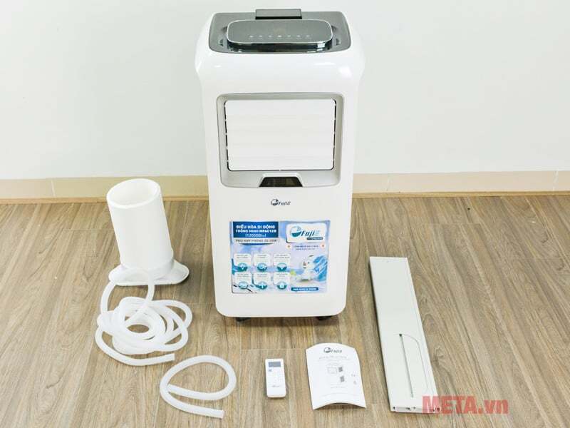 Trọn bộ sản phẩm điều hòa di động FujiE MPAC12B Điều hòa mini FujiE MPAC12B