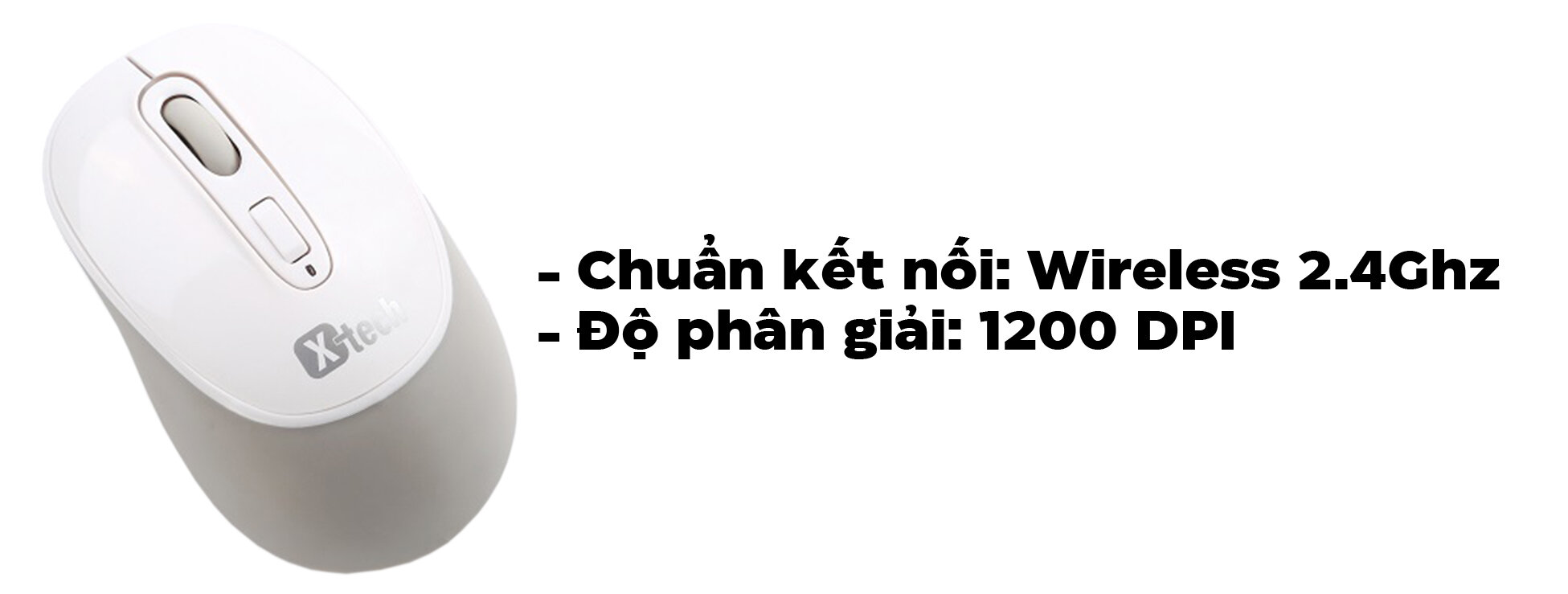 Chuột không dây XTech TM-M7146 Trắng