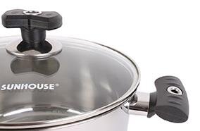 Bộ nồi Inox 3 đáy Sunhouse SH889 Bộ nồi Inox 3 đáy Sunhouse SH889