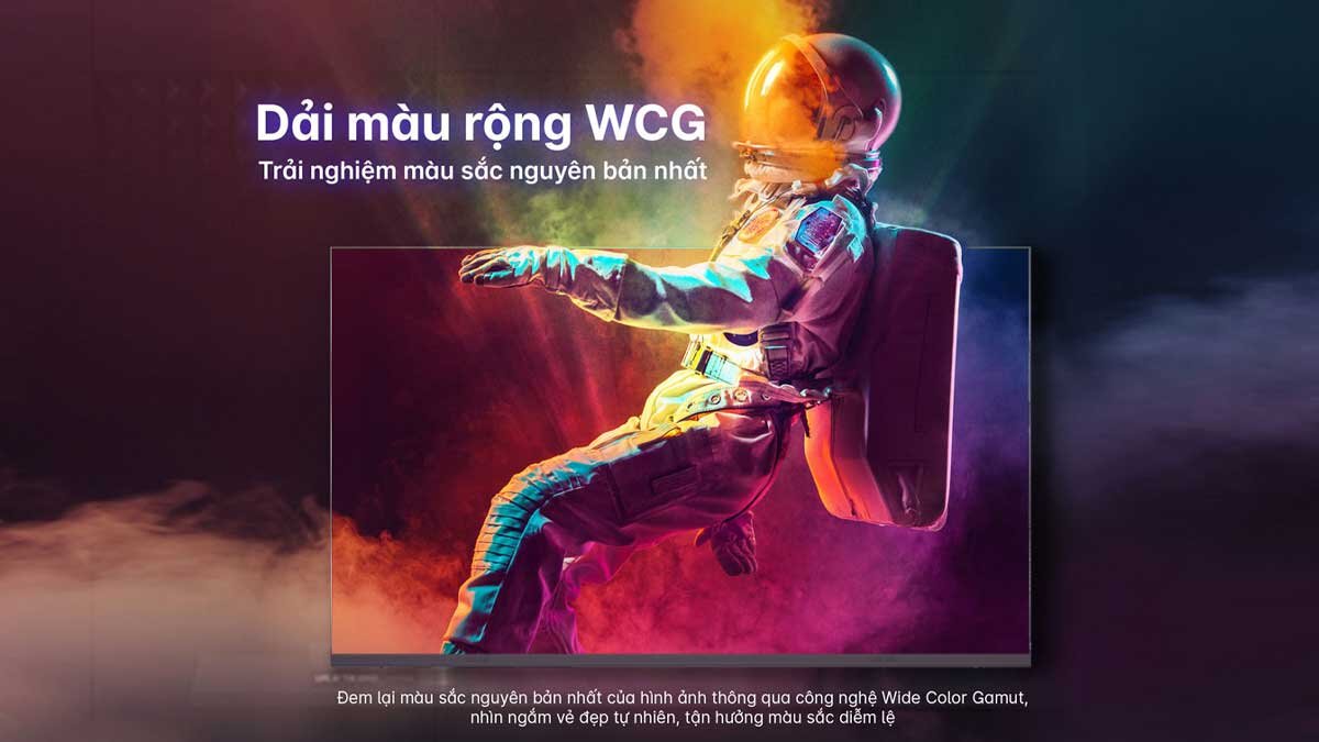 Công nghệ Wide Color Gamut mở rộng dải màu thêm tự nhiên