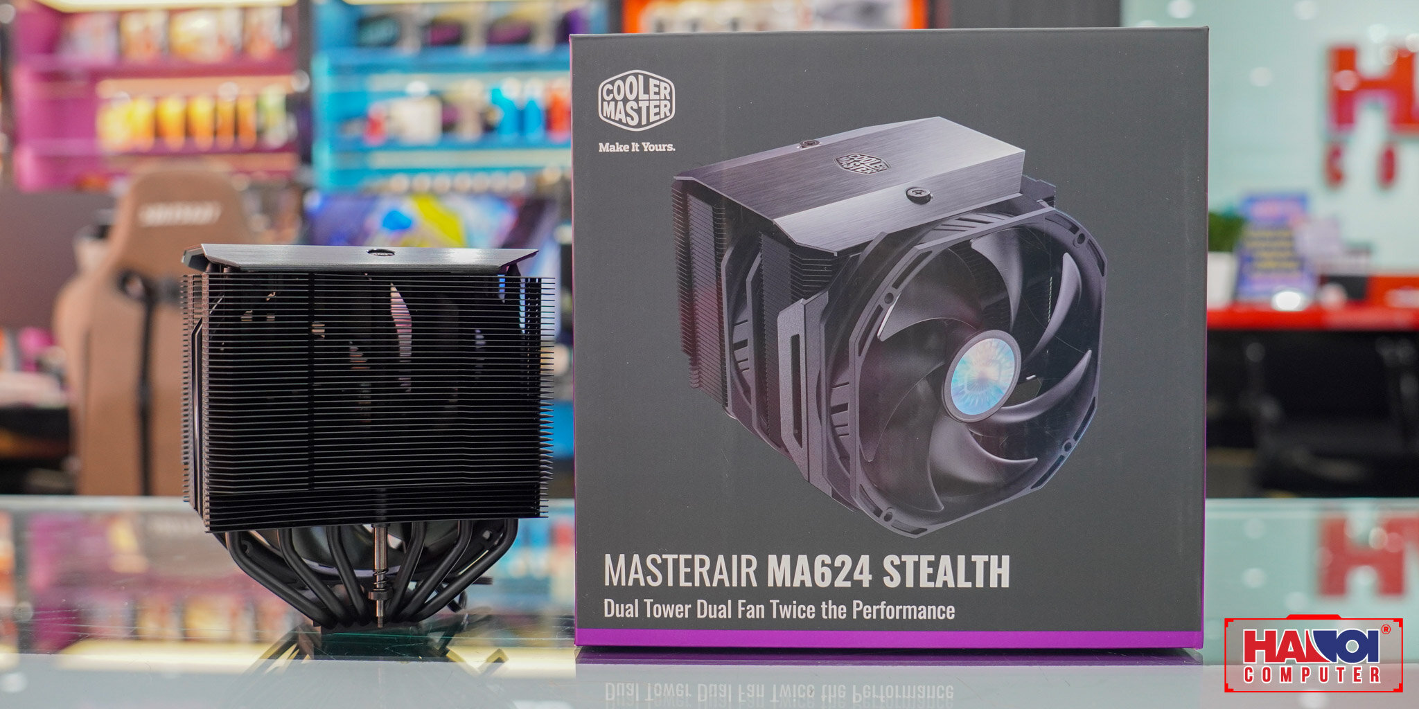 Tản nhiệt khí Cooler Master MasterAir MA624 Stealth full box