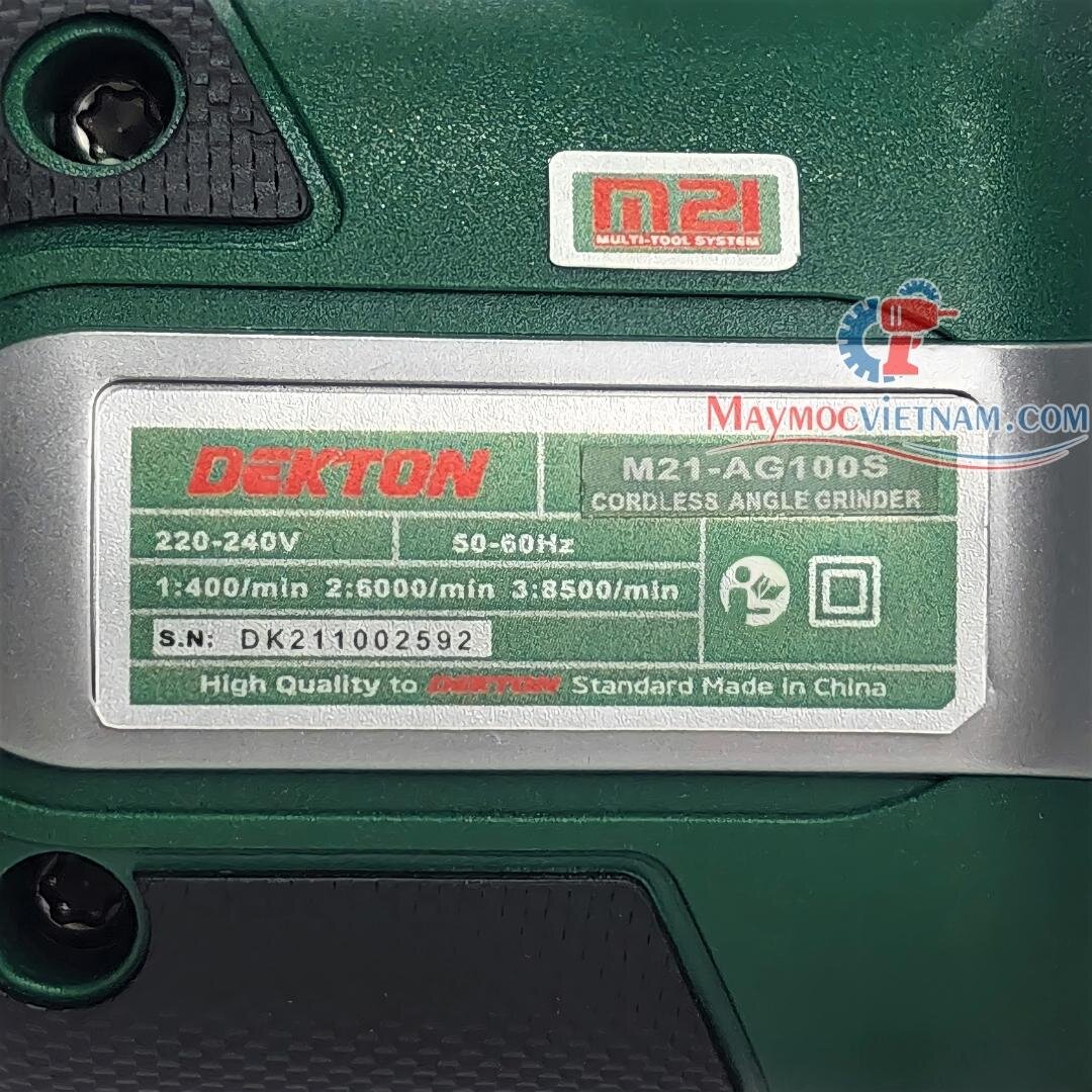 Máy Mài Góc Pin DEKTON M21-AG100S