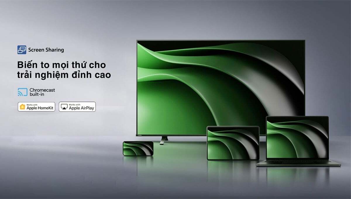 Chiếu màn hình điện thoại lên tivi Tivi Toshiba 43 inch