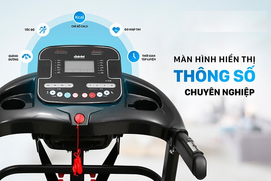 Màn hình LCD hiển thị rõ ràng, chính xác các thông số