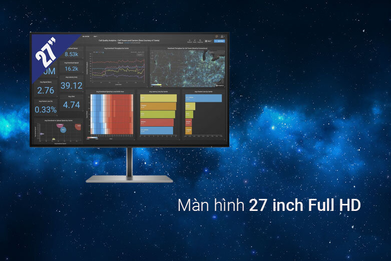 Màn hình LCD HP 27'' Z27q G3 | Chế độ xem liền mạch