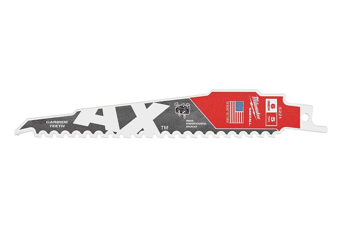 Lưỡi cưa kiếm gỗ AX Carbide T5-150.24mm Milwaukee 48-00-5221