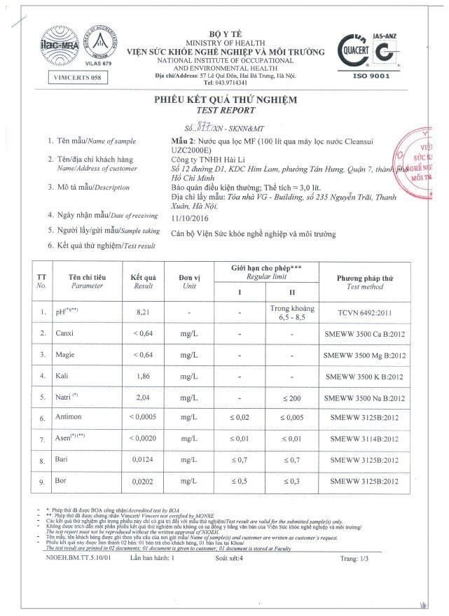 Máy lọc nước tại vòi Mitsubishi Cleansui CSP801E