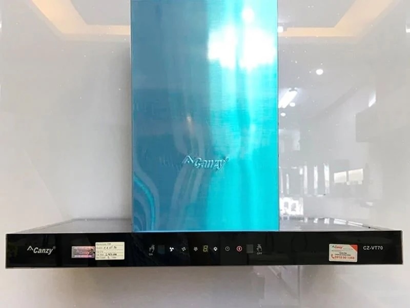Máy hút mùi Canzy CZ VT70 sử dụng lưới lọc bằng nhôm bền bỉ