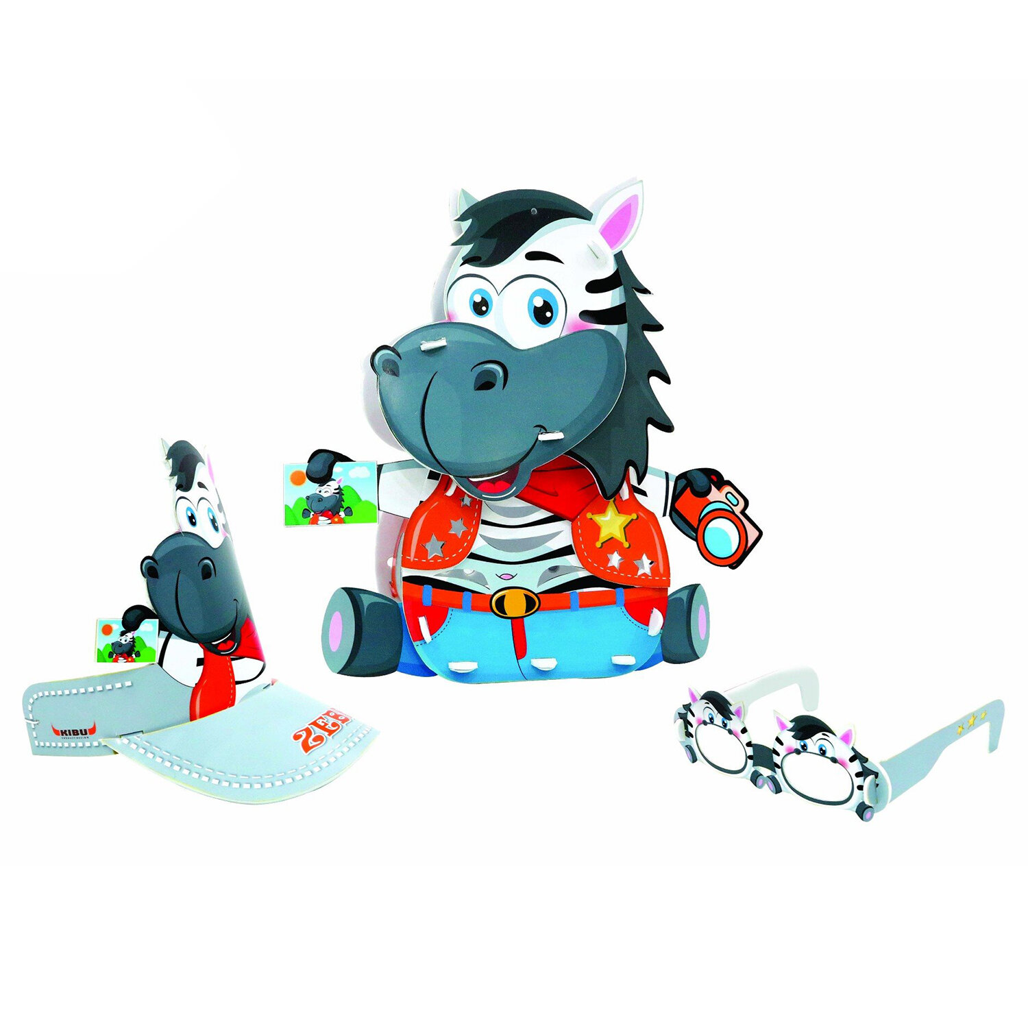 Lồng đèn cao cấp hình thú đeo kính Kibu Lồng đèn cao cấp hình thú đeo kính Kibu