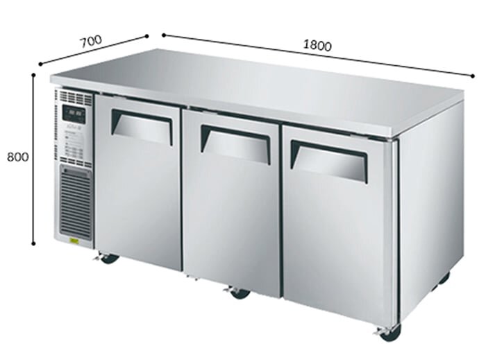 Bàn mát công nghiệp Turbo Air KUR18-3 538L Bàn mát công nghiệp Turbo Air KUR18-3 538L