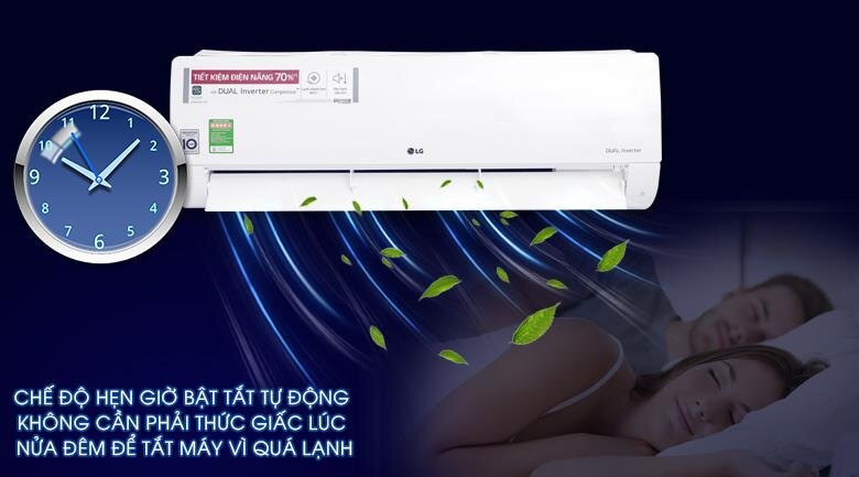Điều hòa 1 chiều Inverter LG V13APH 12.000BTU Dual Cool