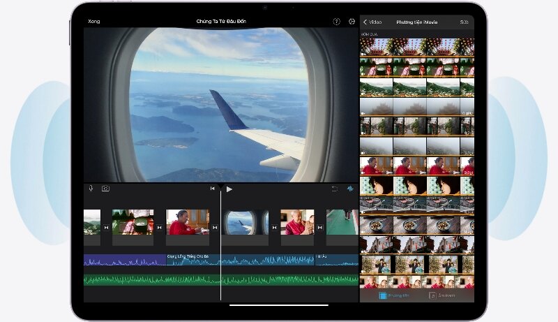 Máy tính bảng iPad Air 6 M2 11 inch 5G 256GB màn hình