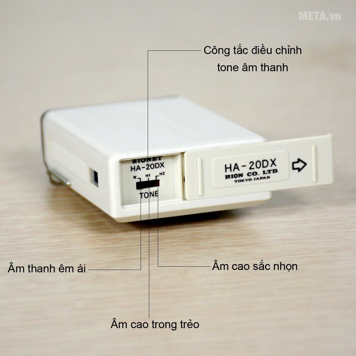 Máy trợ thính dây đeo Rionet HA-20Dx