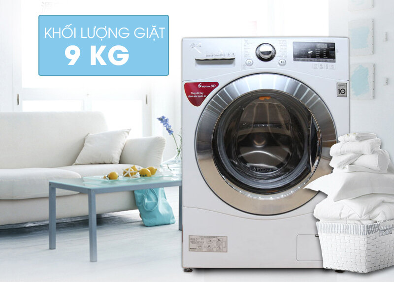 Máy giặt LG 9 kg F1409NPRW Máy giặt LG 9 kg F1409NPRW